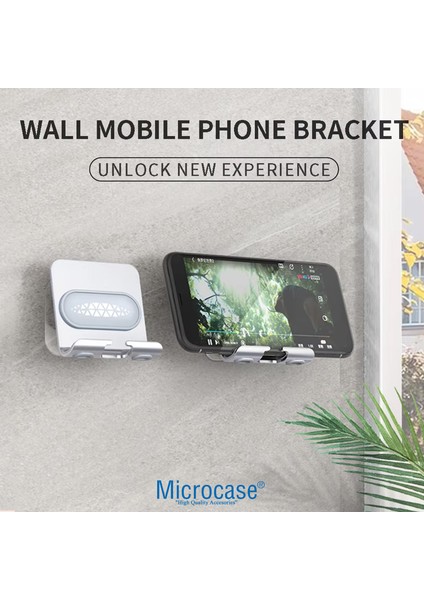 Döner Başlıklı Duvara Düz Alana Yapışkanlı Telefon Standı - AL4979 indirimleri