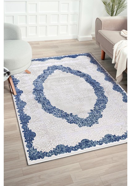 Elkenz EK012 Beyaz Uzun Ömürlü Yumuşak Dokulu Salon Mutfak Koridor Oturma Odası Yolluk Halı