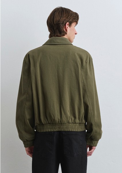 Cep Detaylı Haki Bomber Ceket 0110532-71546