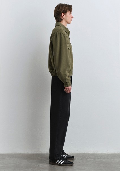Cep Detaylı Haki Bomber Ceket 0110532-71546