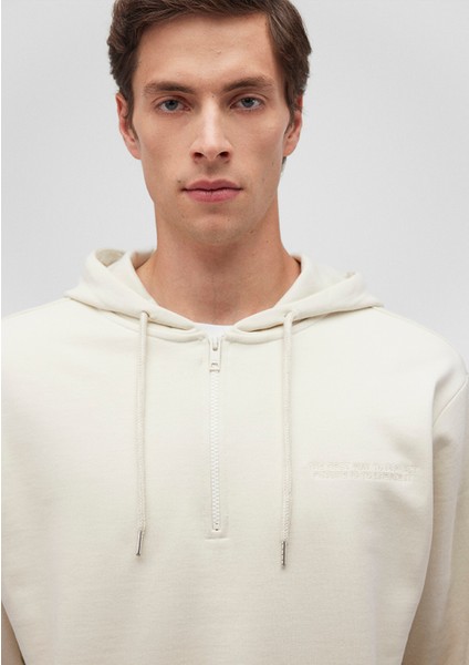 Yarı Fermuarlı Bej Sweatshirt 0S10244-70140 indirimleri