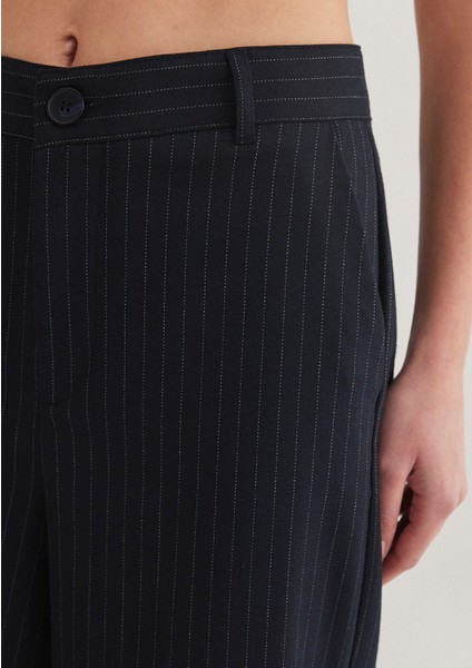 Çizgili Lacivert Pantolon 1010646-88043