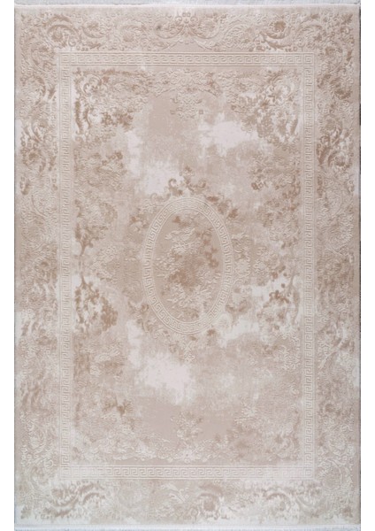 Elkenz 7566 Ekru Uzun Ömürlü Yumuşak Dokulu Salon Mutfak Koridor Oturma Odası Yolluk Halı modelleri