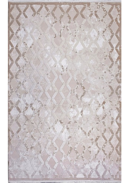 Elkenz 7558 Bej Uzun Ömürlü Yumuşak Dokulu Salon Mutfak Koridor Oturma Odası Yolluk Halı modelleri