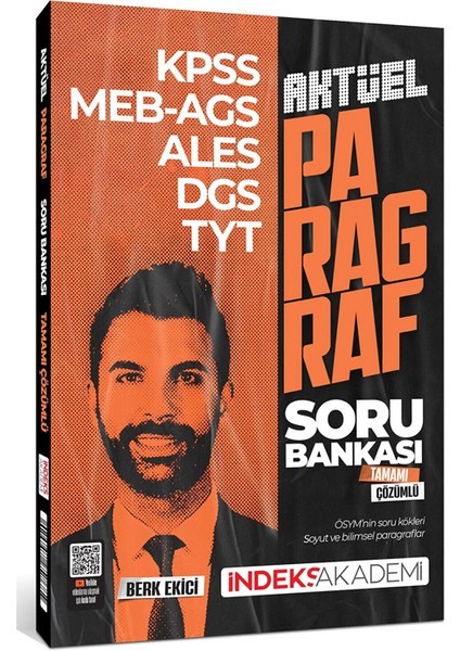 Indeks Akademi 2025 Kpss Meb-Ags Ales Dgs Tyt Aktüel Paragraf Soru Bankası Çözümlü