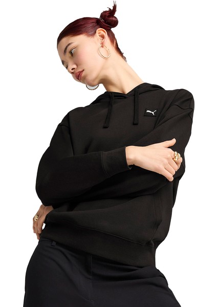 Essentials Elevated Kadın Siyah Günlük Stil Sweatshirt 69090101