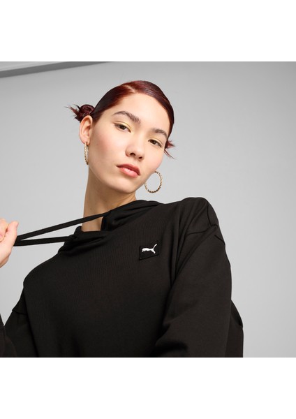 Essentials Elevated Kadın Siyah Günlük Stil Sweatshirt 69090101 fırsatları