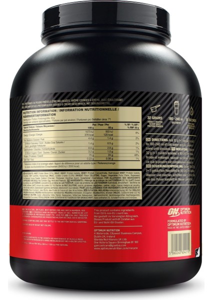 Whey Gold Standard Kurabiye ve Krema Aromalı 2.27KG 71 Servis Yüksek Protein Tozu - Whey Gold Standard Çikolata Aromalı Şase 31G 1 Servis