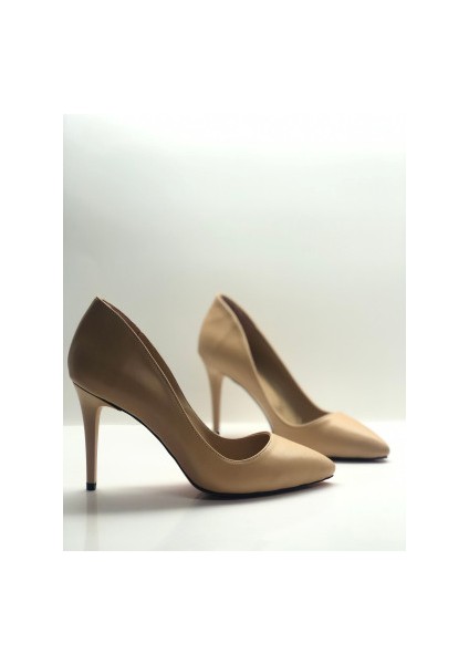 Nude Mat Stiletto Topuklu Ayakkabı