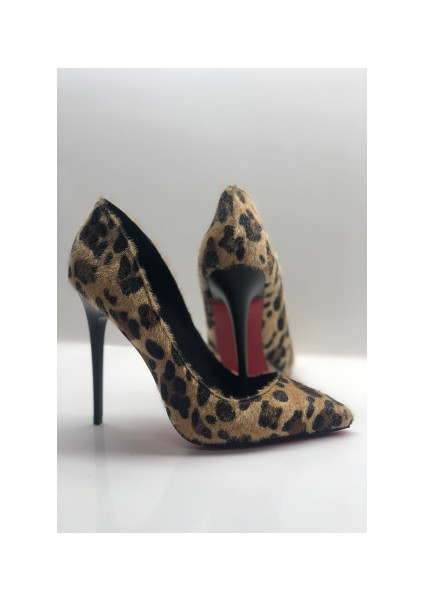 Leopar Tüylü Stiletto Topuklu Ayakkabı fiyatları