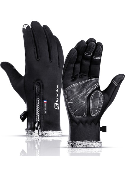 18GRİ Tarzı M Boyutu Kış Sonbahar Erkek Bisiklet Eldiveni Bisiklet Dokunmatik Ekran Yüksek Li Kalınlaşmak Sıcak Kadın Kaşmir Katı Bisiklet Eldiven Sürme Mitten (Yurt Dışından) fiyatları