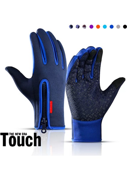 C Tarzı S Beden Erkek Kış Bisiklet Eldiveni Bisiklet Sıcak Dokunmatik Ekran Tam Parmak Eldiven Su Geçirmez Açık Bisiklet Kayak Motosiklet Sürme (Yurt Dışından) fırsatları