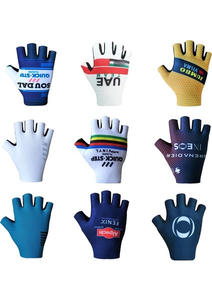 No.10 Stili M Boyutu Pro Tea Bisiklet Eldiveni Nefes Yol Bisikleti Eldiven Erkekler Spor Yarım Parmak Kaymaz Mtb Bisiklet Eldiven (Yurt Dışından) modelleri
