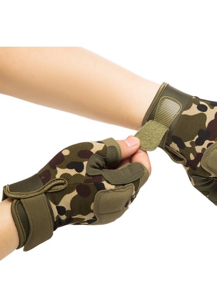 A-Siyah Tarzı M Boyutu Erkekler Taktik Eldiven Yarım Parmak Bisiklet Eldiven Askeri Ordu Çekim Eldiven Kaymaz Açık Spor Fitness Aksesuarları (Yurt Dışından) fırsatları