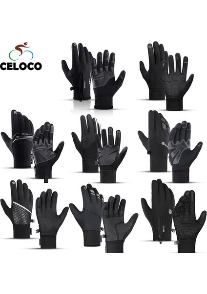 A0022-BK Stili L Boyutu Kış Sıcak Bisiklet Bisiklet Eldiveni Unisex Dokunmatik Ekran Bisiklet Açık Spor Kayak Kamp Yürüyüş Motosiklet Eldivenleri Tam Parmak (Yurt Dışından) fiyatları