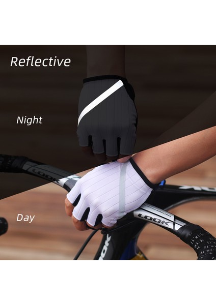 Turuncu Tarzı L Boyutu Bisiklet Eldiveni Son Derece Yansıtıcı Kaymaz Mtb Yol Bisiklet Eldiveni Erkek Kadın Yarım Parmak Nefes Darbeye Dayanıklı Bisiklet Spor Eldiveni (Yurt Dışından) fırsatları