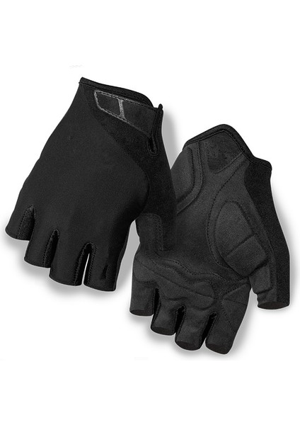 Siyah Stil L Boyutu Yarım Parmak Bisiklet Eldiveni Nefes Ter Geçirmez Erkek Kadın Spor Eldiven Anti-Şok Bisiklet Bisiklet Eldiven Guantes Ciclismo (Yurt Dışından)