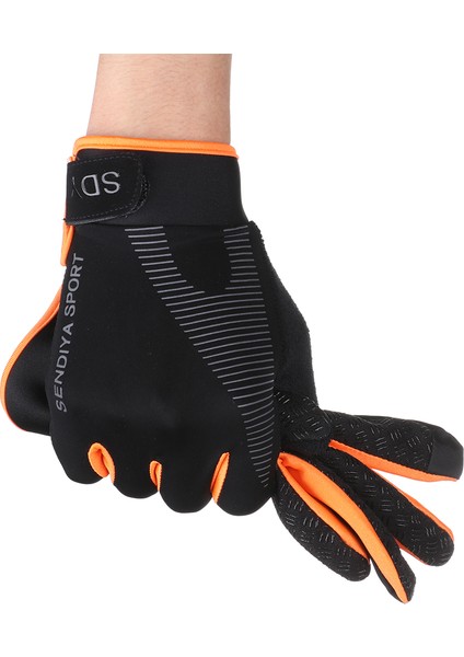 Turuncu Tarzı Xl Boyutu Sıcak Eldiven Dokunmatik Ekran Bisiklet Eldivenler Açık Spor Güneş Koruma Eldiven Ter Emer Unisex Erkekler Spor Bisiklet Eldivenler (Yurt Dışından) indirimleri