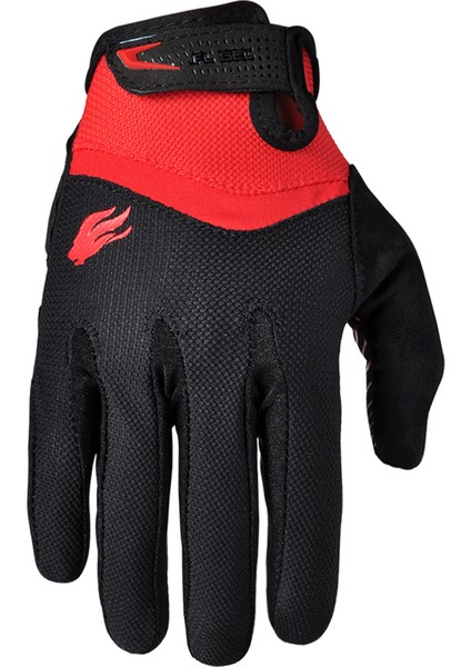 Kırmızı Stil Xl Boyutu Fırelıon Açık Tam Parmak Jel Dokunmatik Ekran Bisiklet Eldiveni Off Road Kir Dağ Bisikleti Bisiklet Mtb Dh Yokuş Aşağı Motokros Eldiven (Yurt Dışından)