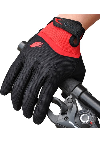 Kırmızı Stil Xl Boyutu Fırelıon Açık Tam Parmak Jel Dokunmatik Ekran Bisiklet Eldiveni Off Road Kir Dağ Bisikleti Bisiklet Mtb Dh Yokuş Aşağı Motokros Eldiven (Yurt Dışından)