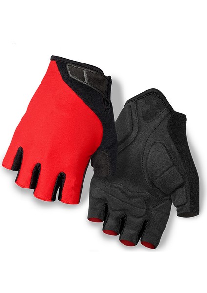 Kırmızı Stil Xl Boyutu Yarım Parmak Bisiklet Eldiveni Nefes Ter Geçirmez Erkek Kadın Spor Eldiven Anti-Şok Bisiklet Bisiklet Eldiven Guantes Ciclismo (Yurt Dışından)