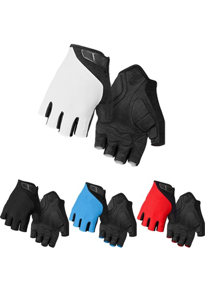 Kırmızı Stil Xl Boyutu Yarım Parmak Bisiklet Eldiveni Nefes Ter Geçirmez Erkek Kadın Spor Eldiven Anti-Şok Bisiklet Bisiklet Eldiven Guantes Ciclismo (Yurt Dışından) modelleri