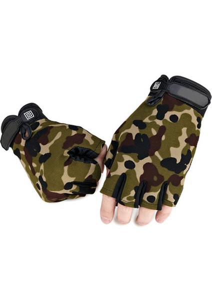 Kamuflaj Stili L Boyutu Erkekler Kamuflaj Taktik Eldiven Açık Spor Bisiklet Yarım Parmak Kaymaz Şok Emici Spor Parmaksız Eldivenler Isıtıcı (Yurt Dışından) fiyatları
