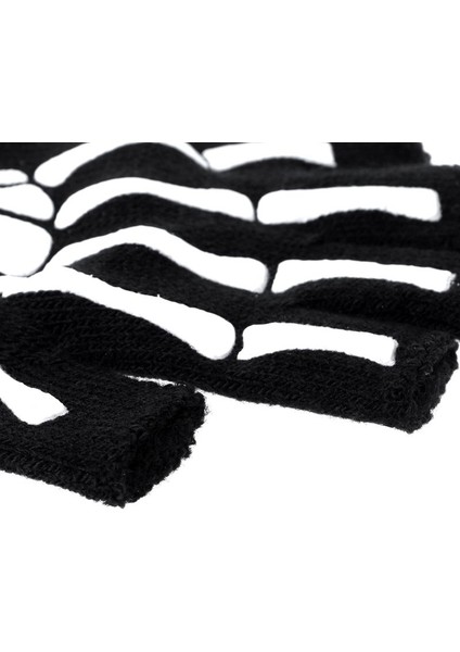 Bir Stil Sıcak Örgü Eldiven Yetişkin Katı Akrilik Yarım Parmak Eldiven Insan Iskeleti Kafa Tutucu Baskı Bisiklet Kaymaz Bilek Eldiven (Yurt Dışından) modelleri