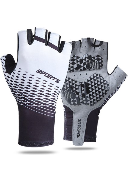 Kırmızı Stil L Boyutu Bisiklet Eldiveni Erkek Yaz Spor Güneş Koruyucu Nefes Alabilen Ter Emici Yarım Parmak Bisiklet Eldiveni Erkekler ve Kadınlar (Yurt Dışından) fırsatları