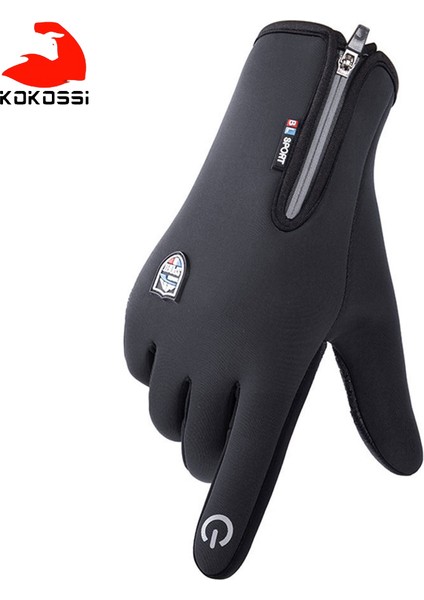 Siyah Stil L Boyutu Kokossi Su Geçirmez Bisiklet Eldiveni Tam Parmak Açık Kadın Dokunmatik Ekran Spor Spor Kaymaz Erkek Bisiklet Motosiklet Eldiveni (Yurt Dışından)