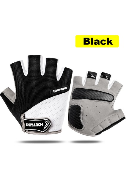 C0103-SIYAH Tarzı M Boyutu Bisiklet Eldiveni Parmaksız Yarım Parmak (Yurt Dışından)