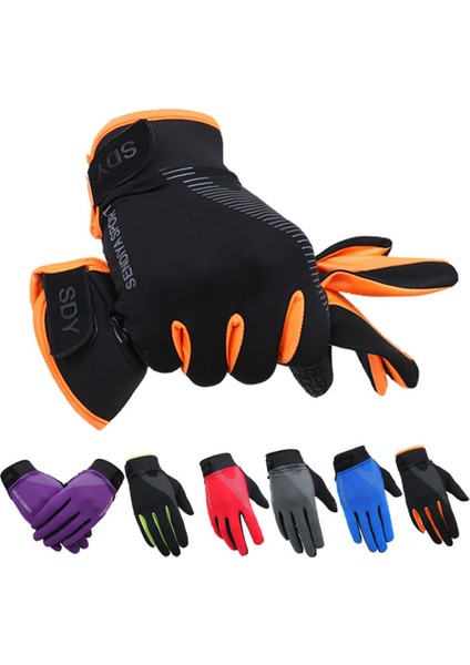 Siyah Stil Xl Boyutu Bisiklet Bisiklet Nefes Eldiven Tam Parmak Dokunmatik Ekran Eldiveni Sonbahar Eldivenler Kaymaz Sürme Spor Eldiven Tırmanma Bisiklet Eldiven (Yurt Dışından) modelleri