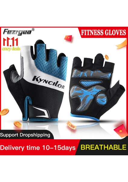 Mavi Stil L Boyutu Kaymaz Bisiklet Eldiveni Spor Güneş Koruyucu Bisiklet Erkekler ve Kadınlar Yarım Parmak Spor Kaymaz Nefes Bisiklet Eldiveni (Yurt Dışından) fiyatları