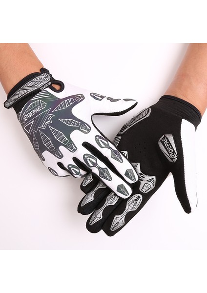 Gri Tarzı M Boyutu Yeni Renkli Aydınlık Tam Parmak Bisiklet Kaymaz Mtb Mitten Yansıma Dazzle Mtb Yol Bisikleti Mtb Bisiklet Motosiklet Bisiklet Eldiveni (Yurt Dışından) indirimleri