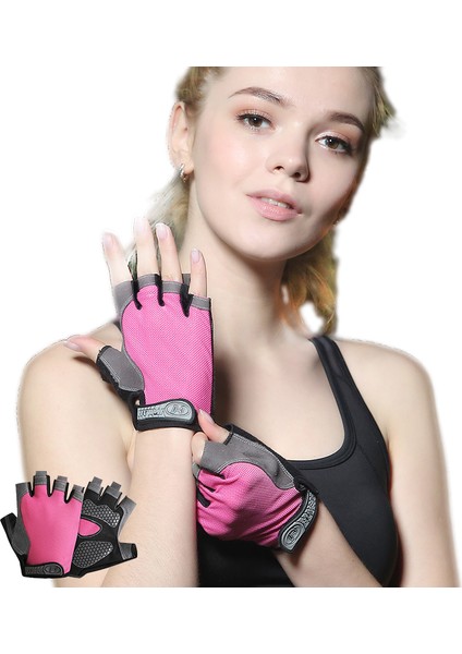 Silikon-Kırmızı Tarzı L Boyutu Bisiklet Parmaksız Eldiven Profesyonel Spor Salonu Fitness Kaymaz Eldiven Kadın Erkek Nefes Anti-Şok Spor Eldiven Mtb Bisiklet Eldivenleri (Yurt Dışından) fiyatları