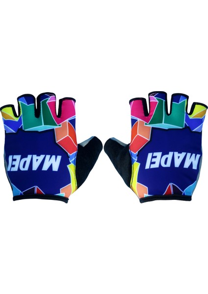 Eldiven-5 Tarzı M Boyutu Takım Sarı Darbeye Dayanıklı Jel Ped Bisiklet Eldiveni Yarım Parmak (Yurt Dışından)