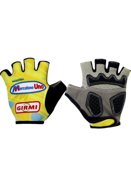 Eldiven-5 Tarzı M Boyutu Takım Sarı Darbeye Dayanıklı Jel Ped Bisiklet Eldiveni Yarım Parmak (Yurt Dışından) modelleri