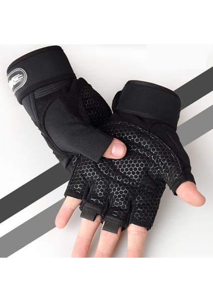 Turuncu-Siyah Tarzı L Boyutu Spor Salonu Eldiveni Spor Ağırlık Kaldırma Eldiveni (Yurt Dışından) indirimleri