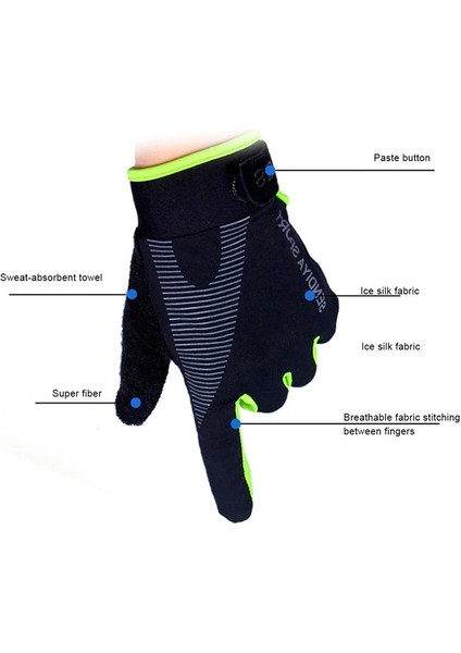 Siyah Stil M Boyutu Dokunmatik Ekran Eldiveni Bisiklet Kış Nefes Sıcak Tam Parmak Kaymaz Erkek Kadın Kamp Motosiklet Tırmanma Spor Eldiveni Ciclismo (Yurt Dışından) fırsatları