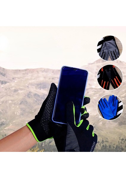 Siyah Stil M Boyutu Dokunmatik Ekran Eldiveni Bisiklet Kış Nefes Sıcak Tam Parmak Kaymaz Erkek Kadın Kamp Motosiklet Tırmanma Spor Eldiveni Ciclismo (Yurt Dışından) indirimleri