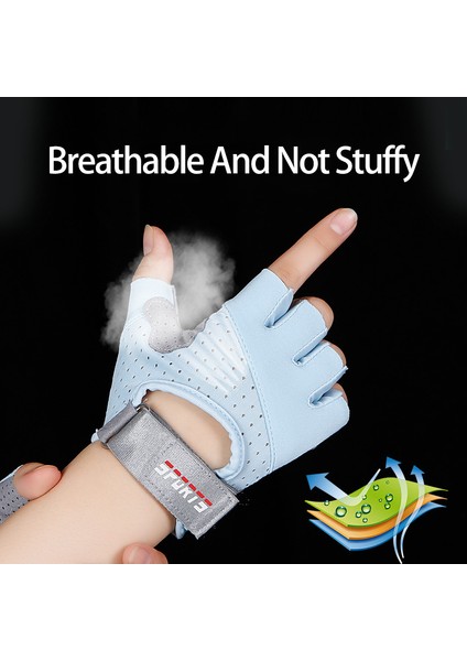 Gri Tarzı L Boyutu Spor Eldivenleri Kadın Yoga Sportg Aparatı Bayan Eğitim Kaymaz Nefes Ince Yarım Parmak Halter Bisiklet Eldiveni (Yurt Dışından) fırsatları