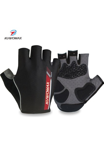 AK-ST-01001 Stili Xl Boyutu Kuwomax Bisiklet Eldiveni Yarım Parmak Erkek Kadın Yaz Spor Darbeye Dayanıklı Bisiklet Eldivenleri Jel Kaymaz Mtb Bisiklet Eldivenleri. (Yurt Dışından)