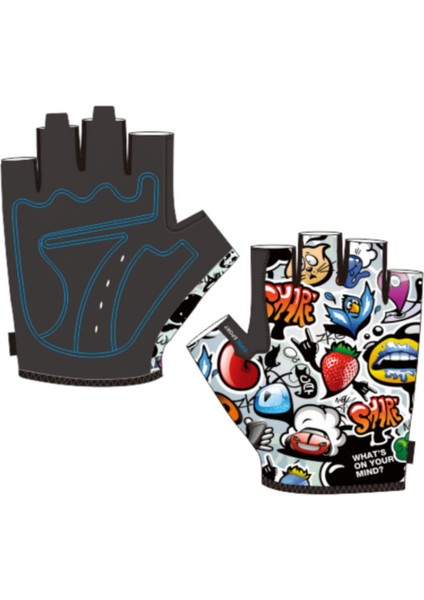 Xs Tarzı Yeni Dağ Bisikleti Sürme Açık Spor Fitness Kısa Parmak Çocuk Yarım Eldiven Xr-Sıcak (Yurt Dışından)