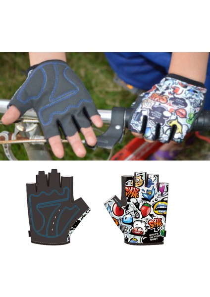 Xs Tarzı Yeni Dağ Bisikleti Sürme Açık Spor Fitness Kısa Parmak Çocuk Yarım Eldiven Xr-Sıcak (Yurt Dışından) fiyatları
