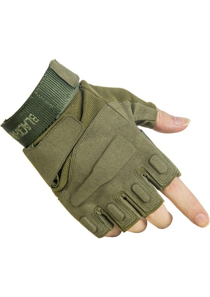 Yeşil Stil Xl Boyutu Erkekler Yarım Parmak Taktik Eldiven Dağcılık Fitness Eğitimi Koruma Ordu Açık Spor Çekim Bisiklet Antiskid Eldiven (Yurt Dışından) modelleri