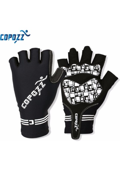Siyah Stil Xl Boyutu Copozz Yarım Parmak Jel Bisiklet Eldiveni Dağ Mtb Anti Kayma Bisiklet Bisiklet Eldiven Sürme Için Guantes Ciclismo Erkek Kadın Spor (Yurt Dışından) fırsatları