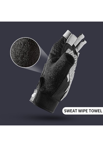 Pembe Tarzı L Boyutu Halter Nefes Alabilir Kaymaz Silikon Yarım Parmak Bisiklet Eldiveni (Yurt Dışından) fırsatları