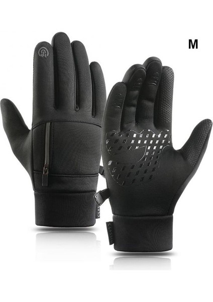 Gri Tarzı M Boyutu 1 Çift Kış Termal Sıcak Bisiklet Bisiklet Dokunmatik Ekran Eldiveni Yumuşak Kaymaz Açık Kamp Unisex Рукавички Motosiklet Eldiveni (Yurt Dışından) indirimleri