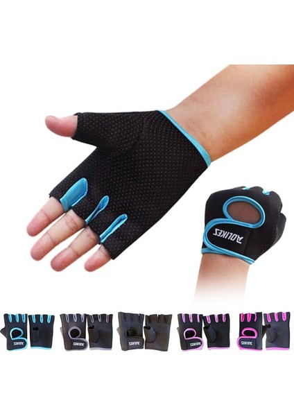 Mor Tarzı L Boyutu Sıcak Satış Kadın Erkek Spor Trendy Yarım Parmak Naylon Eldiven Iyi Geçirgenlik Bisiklet Spor Eldiven (Yurt Dışından) modelleri