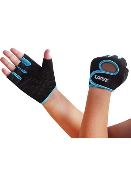 Mor Tarzı M Boyutu Sıcak Satış Kadın Erkek Spor Trendy Yarım Parmak Naylon Eldiven Iyi Geçirgenlik Bisiklet Spor Eldiven (Yurt Dışından) fırsatları